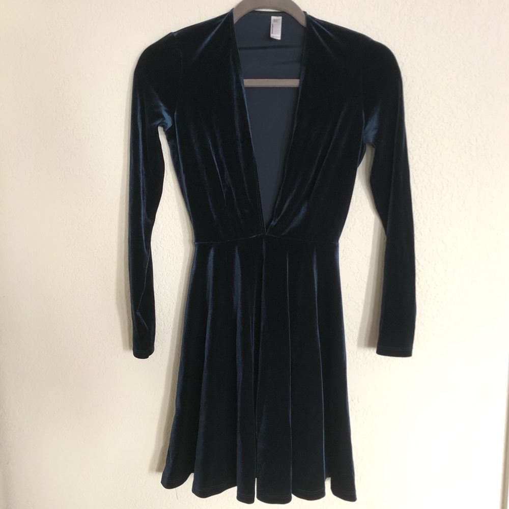 AA American Apparel Ponte Skirt LongSleeve Dress S